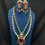Bridal Ruby Emerald Necklace Set: Sabyasachi Inspired Royal Indian Haram, Bollywood Jewelry