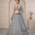 Grey Designer Lehenga Choli with Heavy Sequin Embroidery & Net Dupatta for Women