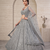 Grey Designer Lehenga Choli with Heavy Sequin Embroidery & Net Dupatta for Women