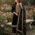 black  silk blend embroidered with sequence plazzo suit