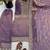 lavender  silk blend embroidered with sequence plazzo suit