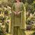 mehendi  silk blend embroidered with sequence plazzo suit