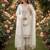 white  silk blend embroidered with sequence plazzo suit
