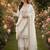 white  silk blend embroidered with sequence plazzo suit
