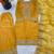 yellow  silk blend embroidered with sequence plazzo suit