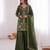 mehendi  silk blend embroidered with sequence plazzo suit