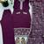 wine georgette embroidered siroski diamond work plazzo suit