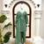 olive green  silk blend thread work salwar suit