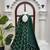 green  silk blend thread with sequence anarkali suit
