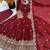 maroon  silk blend embroidered with sequence anarkali suit