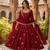 black rayon thread work farshi salwar suit