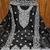 Black chanderi embroidered kurta set