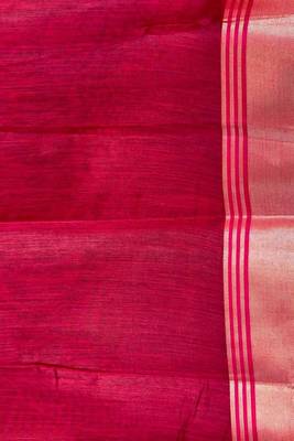 Blue cotton silk banarasi saree with zari booti work 5