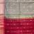 Grey cotton silk banarasi saree with zari booti work