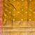 Mustard semi kataan silk banarasi saree with sona rupa floral zari work
