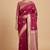 Maroon semi kataan silk banarasi saree with sonarupa zari booti work