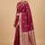 Maroon semi kataan silk banarasi saree with sonarupa zari booti work