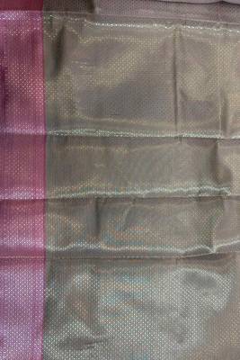 Rose gold semi kataan silk banarasi saree with sonarupa zari booti work 5