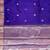 Royal blue semi kataan silk banarasi saree with sonarupa zari booti work