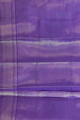 Royal blue semi kataan silk banarasi saree with sonarupa zari booti work 5