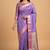 Lavender semi kataan silk banarasi saree with sonarupa zari booti work