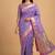 Lavender semi kataan silk banarasi saree with sonarupa zari booti work