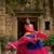 Multicolor bandhani printed navratri anarkali dress