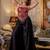 Black designer embroidered bangalori silk top with pure butti flairy palazzo set