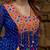 Navratri special blue georgette bandhani printed gown