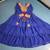 Navratri special blue georgette bandhani printed gown