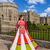 Multicolor Rayon Cotton Navratri Lehenga with Gamthi Embroidered Designer Top