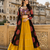 Black Rayon Cotton Navratri Lehenga with Bandhani Kurti & Kachchi Work