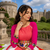 Multicolor Rayon Cotton Navratri Lehenga with Gamthi Embroidered Designer Top