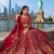 Maroon Rayon Cotton Navratri Lehenga Choli with Mirror Work With dupatta