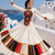 White Rayon Cotton Navratri Lehenga with Kutchi Mirror Work Designer Top