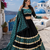 Black Rayon Cotton Navratri Lehenga Choli with Sequin Work & Faux Georgette Dupatta