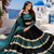 Black Rayon Cotton Navratri Lehenga Choli with Sequin Work & Faux Georgette Dupatta