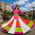 Multicolor Rayon Cotton Navratri Lehenga with Gamthi Embroidered Designer Top