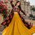 Black Rayon Cotton Navratri Lehenga with Bandhani Kurti & Kachchi Work