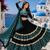 Black Rayon Cotton Navratri Lehenga Choli with Sequin Work & Faux Georgette Dupatta