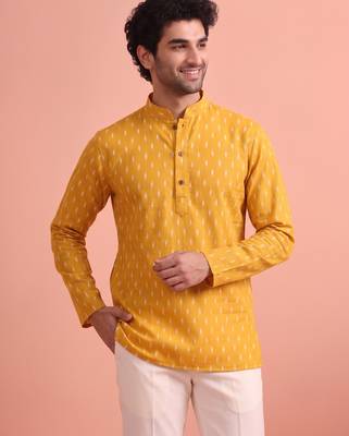 Rooted libaas multicolor digital print cotton blend full sleeves short kurta 2
