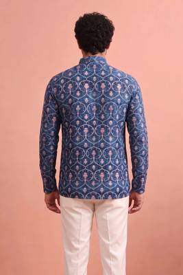 Rooted libaas multicolor digital print cotton blend full sleeves short kurta 4