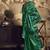 Green Silk blend with handloom weaving festival wear saree