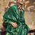 Green Silk blend with handloom weaving festival wear saree