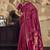 Pink Silk blend with handloom weaving festival wear saree