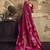 Pink Silk blend with handloom weaving festival wear saree