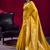 Mustard satin linen handloom weaving silk festival wear saree
