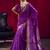 Magenta satin linen handloom weaving silk festival wear saree