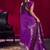 Magenta satin linen handloom weaving silk festival wear saree
