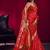 Red satin linen handloom weaving silk festival wear saree